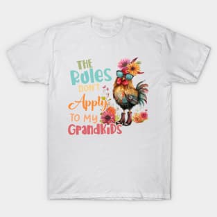 Chicken The Rules Don't Apply To Gift For Boy Girl Kids T-Shirt